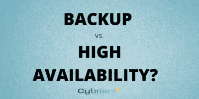 [Video] Backup vs. High Availability