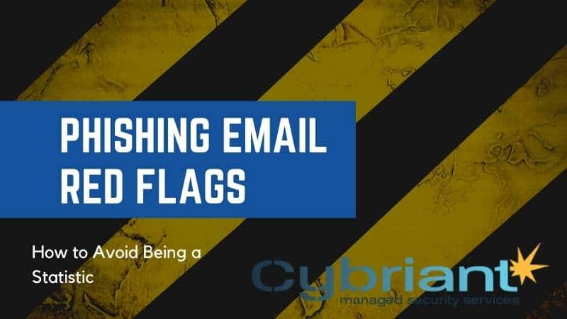 phishing email red flags