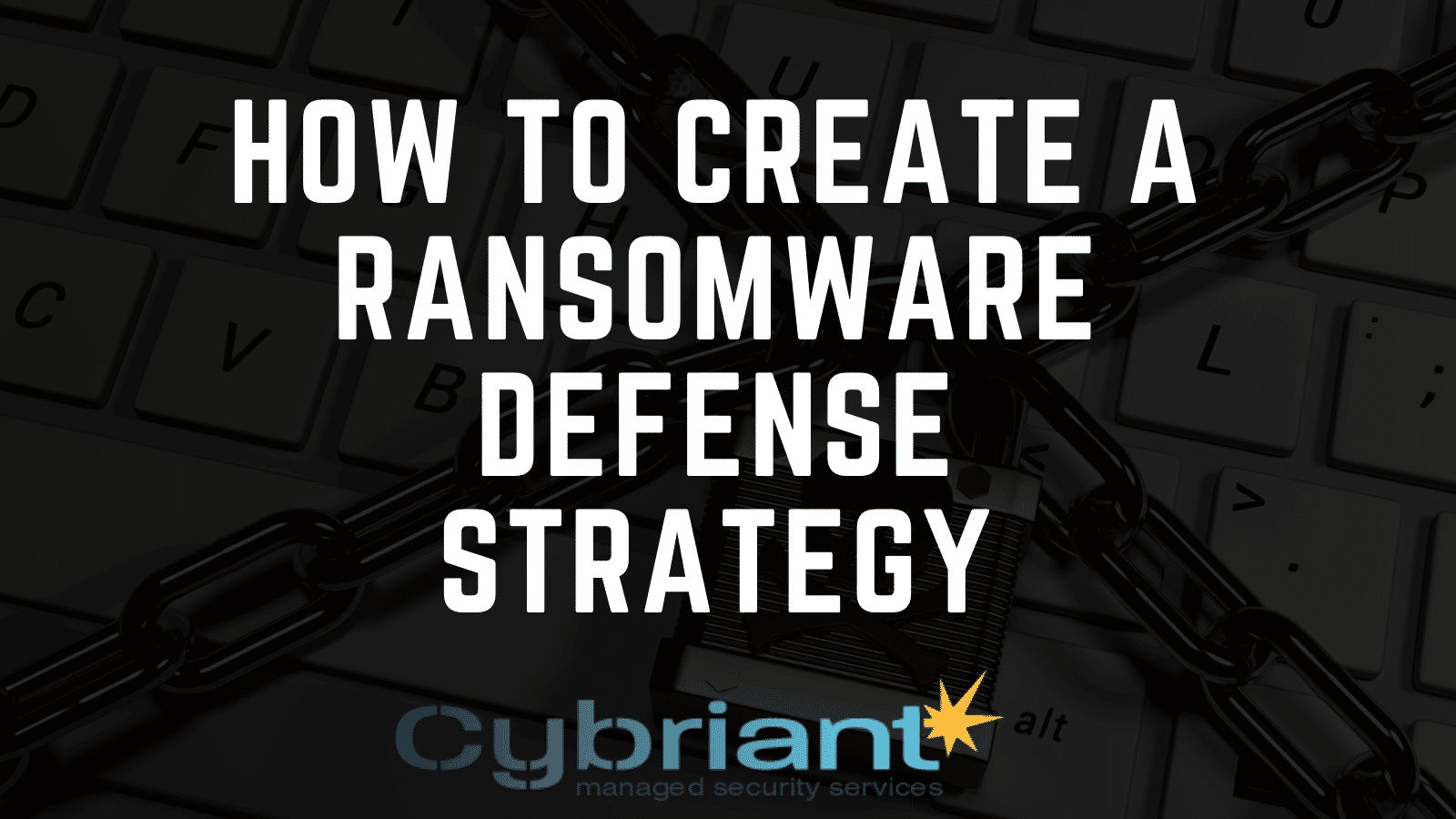 ransomware defense strategy