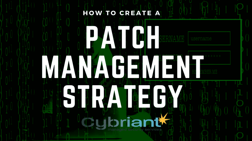 how to create a patch management strategy
