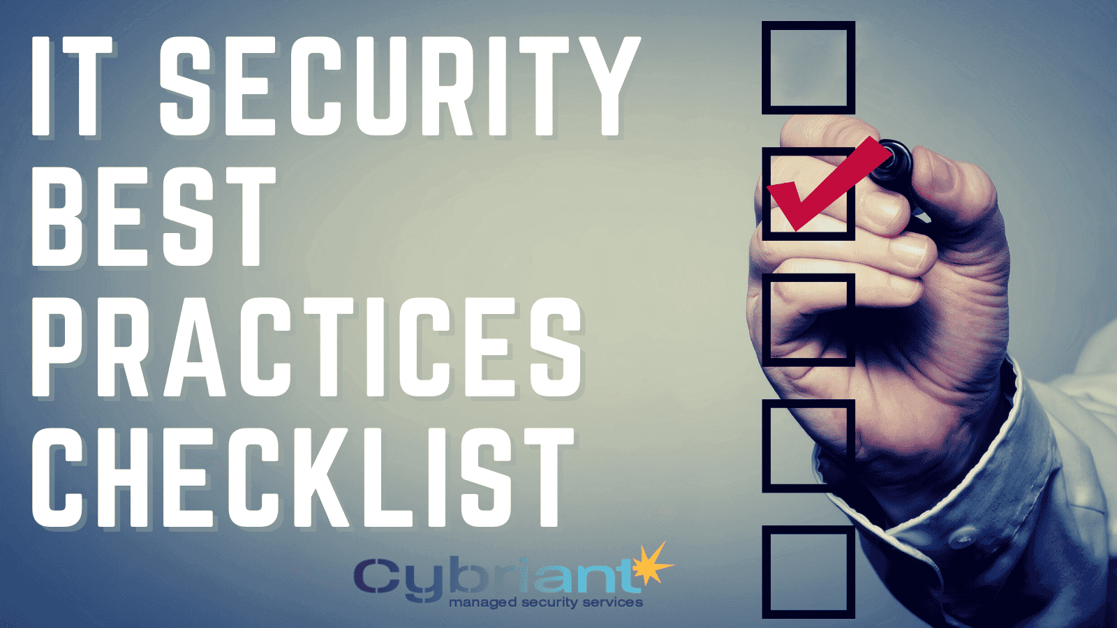 cybersecurity checklist